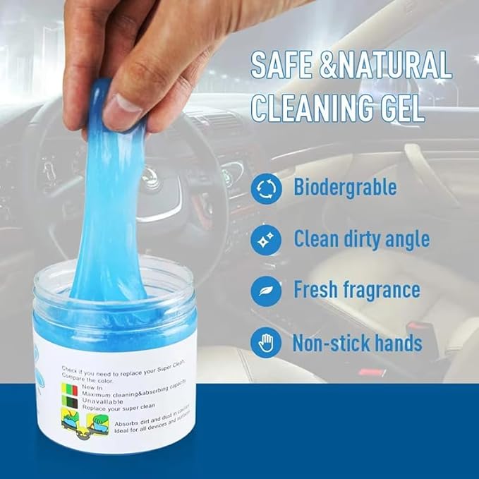 Car Cleaning Gel Compatible with Mercedes-Benz C-Class (W202), 200g Detailing Putty for Auto Vents, Dashboard, Cup Holders - Reusable Multifunctional Dust Remover,200g*1