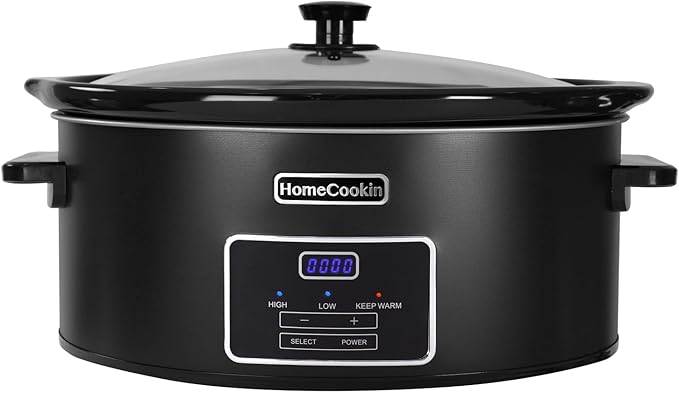 HOMECOOKIN 7 Quart Programmable Slow Cooker, Kitchen Appliances, Perfect