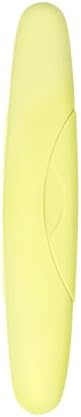 RADIUS Toothbrush Travel Case for Standard Brush, BPA-Free Recycled Plastic, Portable for Bathroom, School, Home, Camping (Lemon Yellow, 8.25H - 1.38W - 1.75L (in))