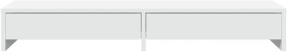 YAFF Monitor Stand with Drawers White 39.4x10.6x5.9 Engineered Wood,Electronics,Electronics Accessories,Computer Accessories,Computer Risers & Stands,854670