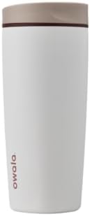 Owala SmoothSip Slider Insulated Stainless Steel Coffee Tumbler, Reusable Iced Coffee Cup, Hot Coffee Travel Mug, BPA Free 20 oz, Vanilla Bean