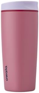 Owala SmoothSip Slider Insulated Stainless Steel Coffee Tumbler, Reusable Iced Coffee Cup, Hot Coffee Travel Mug, BPA Free 20 oz, Purple/Pink (Crochet Queen)