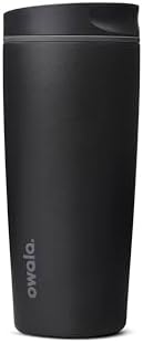 Owala SmoothSip Slider Insulated Travel Coffee Cup 20 oz Very Very Dark