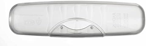 RADIUS Toothbrush, Original Big Brush & Case, Right Handed, Clear Brush with Clear Case, BPA Free ADA Accepted