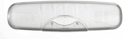RADIUS Toothbrush, Original Big Brush & Case, Right Handed, Clear Brush with Clear Case, BPA Free ADA Accepted