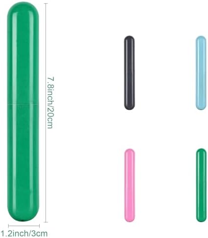 Hooqict 4 Pack Travel Toothbrush Case Portable Travel Toothbrush Holder Plastic Toothbrush Container Protector Cover for Traveling, Camping, Home, School, Business