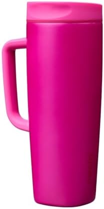 Owala SmoothSip Slider Stainless Steel Insulated Travel Mug with Handle, 100% Leak Proof, For Hot and Cold Drinks, Travel Friendly with Sliding Lock Lid, 24 oz, BPA Free, Leak Proof, Read My Lips