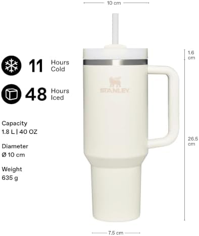 STANLEY Quencher H2.0 Flow State Tumbler, 30 oz, Ash