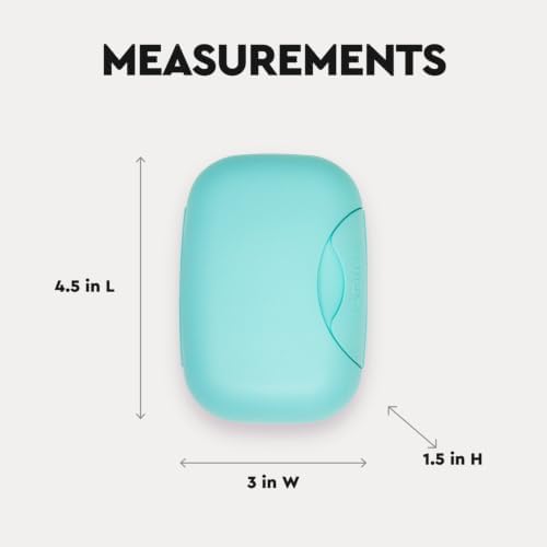 RADIUS Travel Case Value Pack, 3 Count (Toothbrush, Razor, Soap), BPA-Free Recycled Plastic, Portable for Bathroom, School, Home, Camping - Lemon Yellow