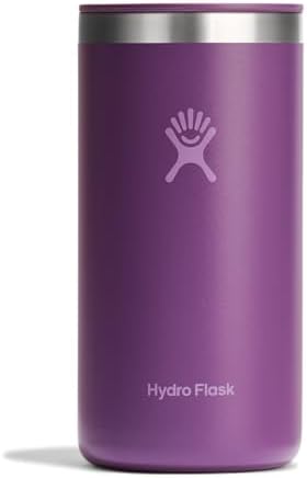 Hydro Flask Travel Coffee Cup – Insulated Stainless Steel, Non-Spill, Leak Resistant to-Go Tumbler 16 Oz Beachplum Purple