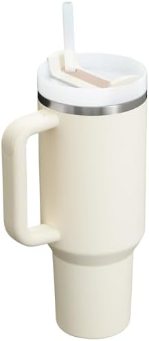 STANLEY Quencher H2.0 Flow State Tumbler, 40 oz, Cream 2.0