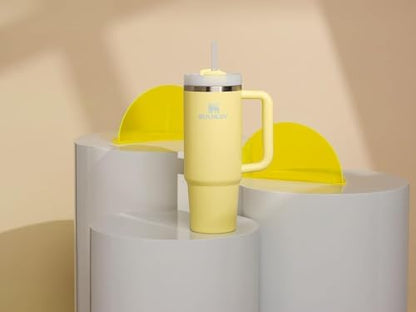 STANLEY Quencher H2.0 Tumbler with Handle and Straw 30 oz | Flowstate 3-Position Lid | Cup Holder Compatible for Travel | Insulated Stainless Steel Cup | BPA-Free | Pomelo