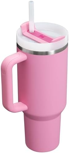 STANLEY Quencher H2.0 Flow State Tumbler, 40 oz, Peony