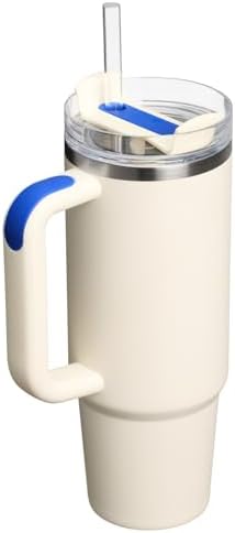 STANLEY Quencher H2.0 Flow State Tumbler, 30 oz, Cream Royal