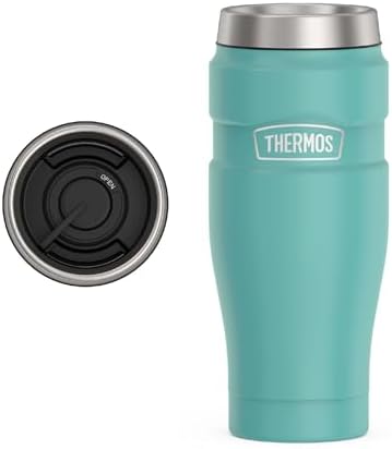 THERMOS Stainless King Stainless Steel Tumbler, 16oz, Matte Teal