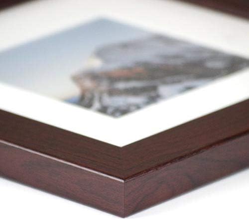 Frame It Easy 33 x 17 Merlot Wood Frame