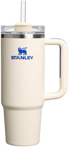 STANLEY Quencher H2.0 Flow State Tumbler, 30 oz, Cream Royal