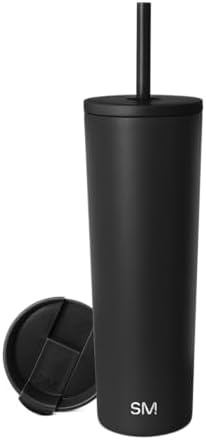 Simple Modern Iced Coffee Tumbler, Insulated | 28oz | Black