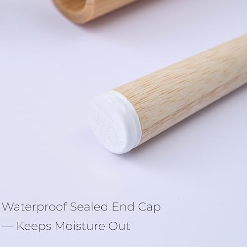 Horse Hair Toothbrush with Bamboo Travel Case, Adult Brush Set
