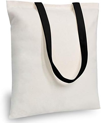 TOPDesign 24-Pack Economical Cotton Tote Bag, Lightweight Medium Reusable Grocery Shopping Cloth Bags, Suitable for DIY, Advertising, Promotion, Gift, Activity