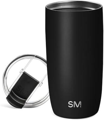 Simple Modern Travel Coffee Mug with Lid | 16oz | Black