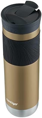 Contigo Byron 2.0 Stainless Steel Travel mug with Snapseal Lid and Grip, 24oz, Chardonnay, BPA Free and Leak Proof