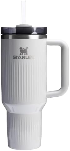 STANLEY Quencher H2.0 Tumbler with Handle and Straw 40 oz | Flowstate 3-Position Lid | Cup Holder Compatible for Travel | Insulated Stainless Steel Cup | BPA-Free | Fluted Ash Gloss