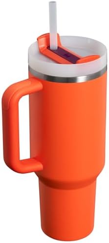 STANLEY Quencher H2.0 Flow State Tumbler, 40 oz, Tigerlily Plum