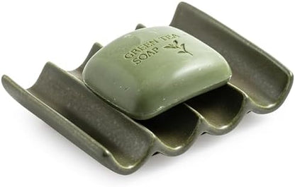 Bar Soap Holder, Ceramic Soap Dish for Shower, Bathroom Soap Saver