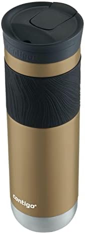 Contigo Byron 2.0 Stainless Steel Travel mug with Snapseal Lid and Grip, 24oz, Chardonnay, BPA Free and Leak Proof