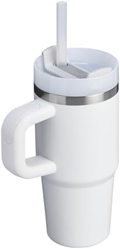 Stanley Quencher H2.0 Tumbler with Handle and Straw 14 oz | Flowstate 3-Position Lid | Cup Holder Compatible for Travel | Insulated Stainless Steel Cup | BPA-Free | Frost