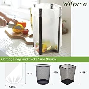 Small Trash Bags 1.2 Gallon, Biodegradable Gallon Waste Bag, Mini Compostable Strong Bathroom Wastebasket Can Liners Garbage Bags for Home Office Kitchen Fit 5 Liter 5L, 1 Gal, (120 Counts,White)