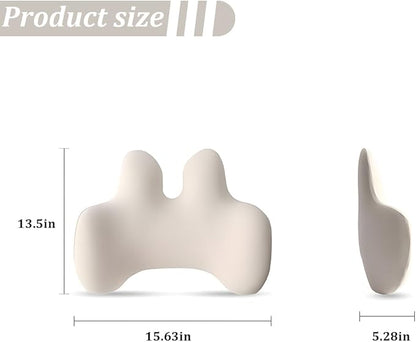 Lumbar Support Pillow for Car, Memory Foam Ergonomic Vehicle Seat Back Support Pillow for Driving, Automotive Interior Pain Relief Back Pillow, Universal for SUV RV Lorry
