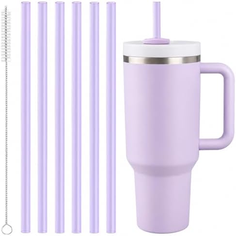 Joshey Replacement Straws for Stanley Quencher 40oz Tumbler, 6 Pack