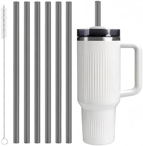 Joshey Replacement Straws for Stanley Quencher 40oz Tumbler, 6 Pack