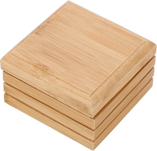 1/2Pcs Bamboo Soap Dish with Lid - Natural Wood Bar Tray Holder Storage Rack Container, Self Draining Soap Tray for Bathroom, Extend Soaps Life and Keep Dry ﻿(1Pcs)