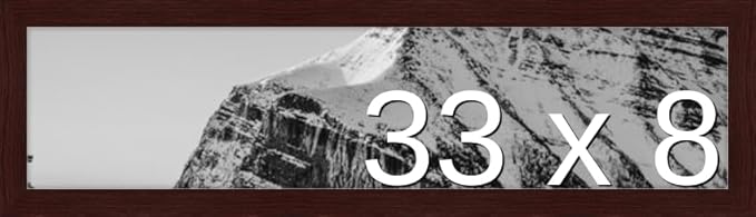 Frame It Easy 33 x 8 Merlot Wood Frame