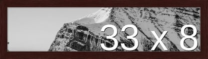Frame It Easy 33 x 8 Merlot Wood Frame