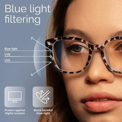 livho High Tech Blue Light Glasses - Advanced Blue Light Blocking Computer Glasses - Screen Fatigue & UV Protection