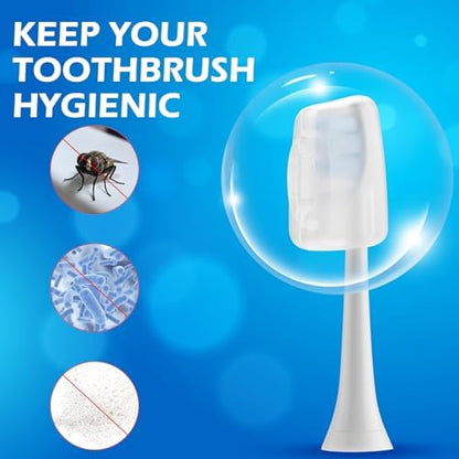 Toothbrush Travel Case for Oral B/Oral-B Pro 1000 1500 5000 7000 & Philips Sonicare 4100 1100 5300 5100 6100/iO Electric Toothbrush, Hard Protective Storage Bag (Light purple case with toothbrush cap)
