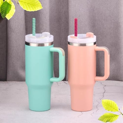Dakoufish 12 Inch Reusable Swirl Straws for Stanley 30/40 oz Tumblers,12Pcs