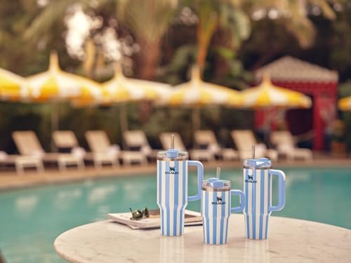 STANLEY Quencher H2.0 Flow State Tumbler, 30 oz, Cornflower Cabana Gloss