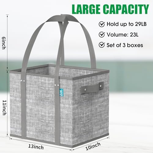 Fab totes Reusable Grocery Bags，Foldable Shopping Tote Bags