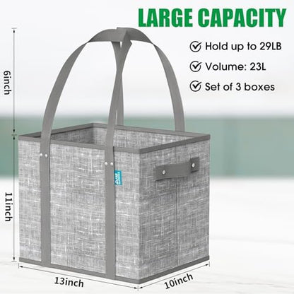 Fab totes Reusable Grocery Bags，Foldable Shopping Tote Bags