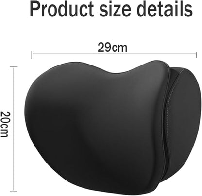 Car Headrest Lumbar Support Cushion for VW Golf VIII VI V IV III II I Mk 8 7 6 5 4 3 R GTE/GTI/GTD/Clubsport 45, Memory Foam Relieve Fatigue Breathable Car Seat Neck Pillow,Black-Headrest