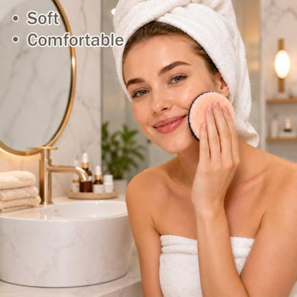 6 Pcs Double-Sided Facial Cleansing Pads Reusable Makeup Remover Pads