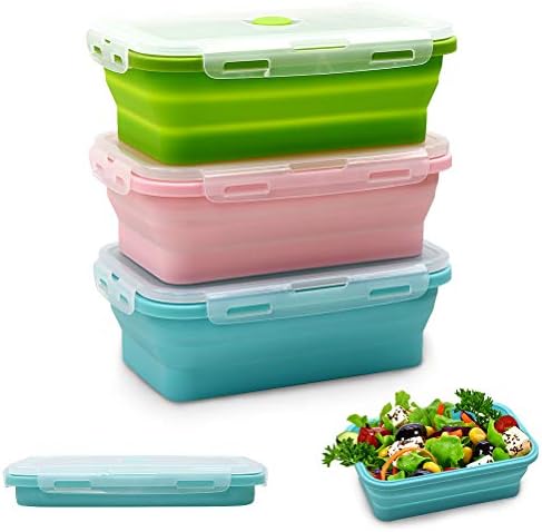 Alimat PluS 3 Pack 27oz Silicone Collapsible Food Storage Containers