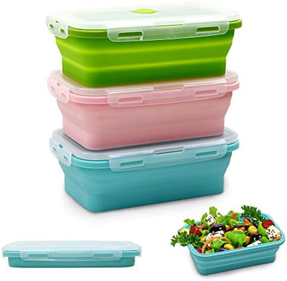 Alimat PluS 3 Pack 27oz Silicone Collapsible Food Storage Containers