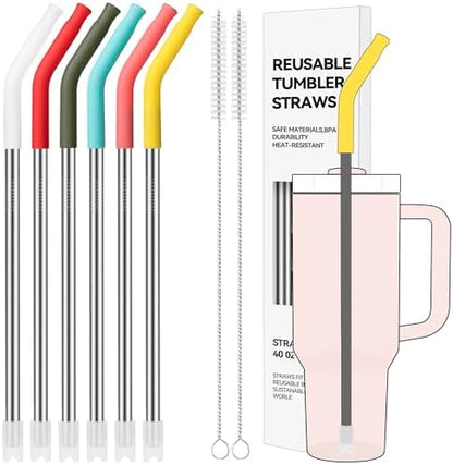 40 oz Straight Metal Straws for 40 oz Stanley Tumbler