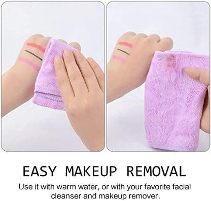 SINLAND Microfiber Facial Cloths Fast Drying Washcloth 12inch x 12inch Light purple 6 pack